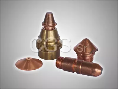 Copper spare parts for laser cutting systems