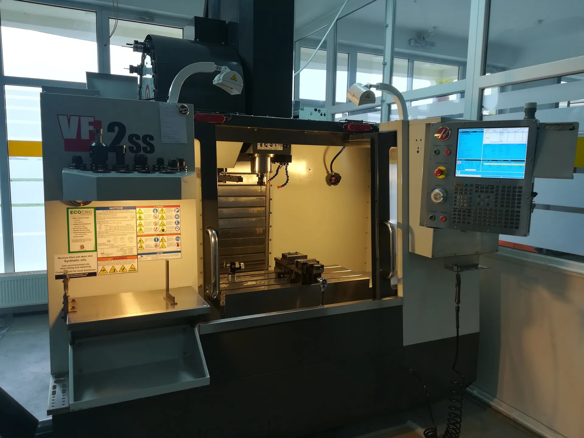 Haas VF-2 SS milling machine with HRT210