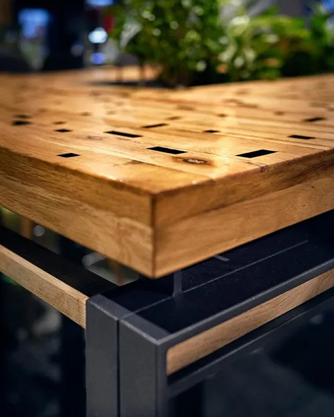 Laser cut wooden table