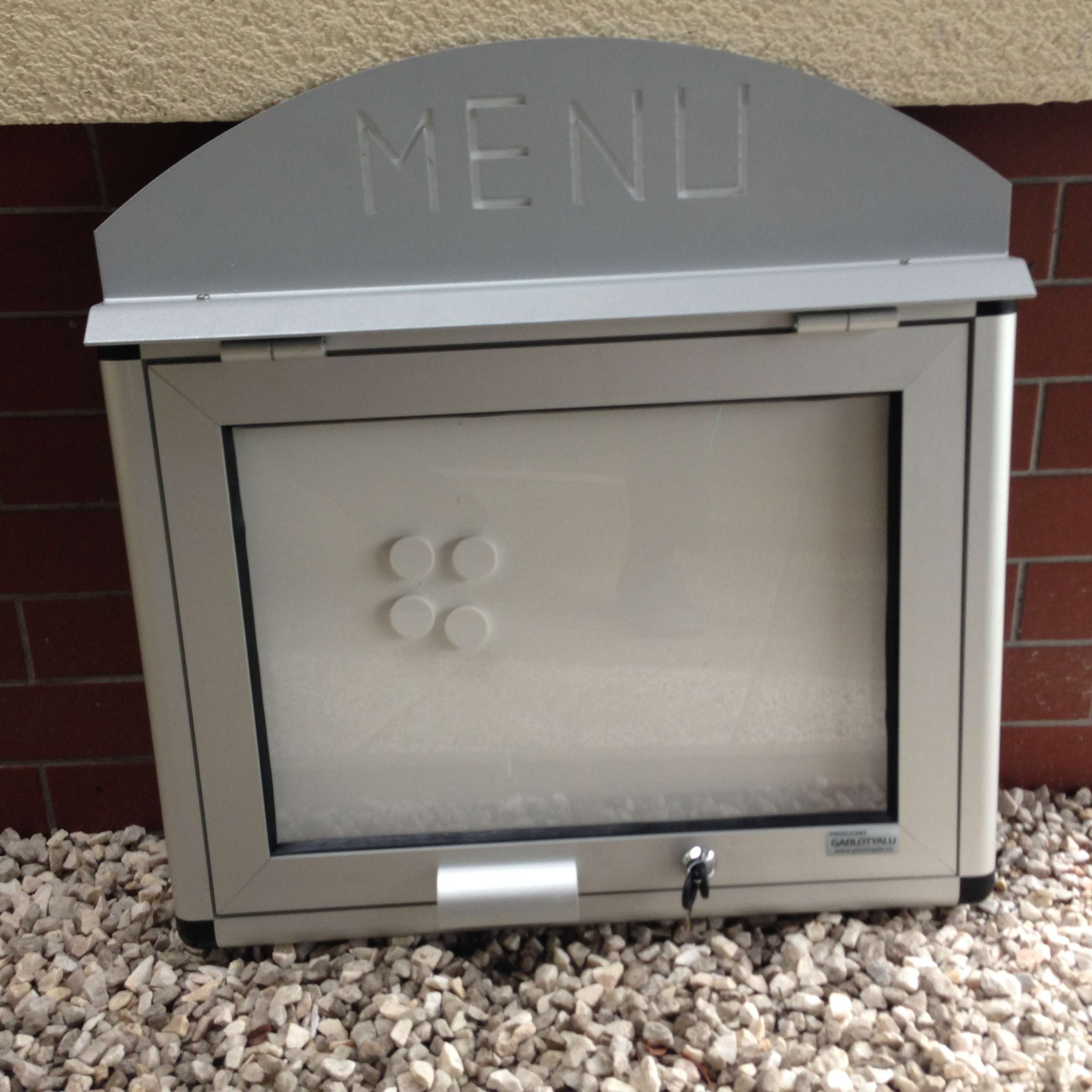 Menu Vitrine