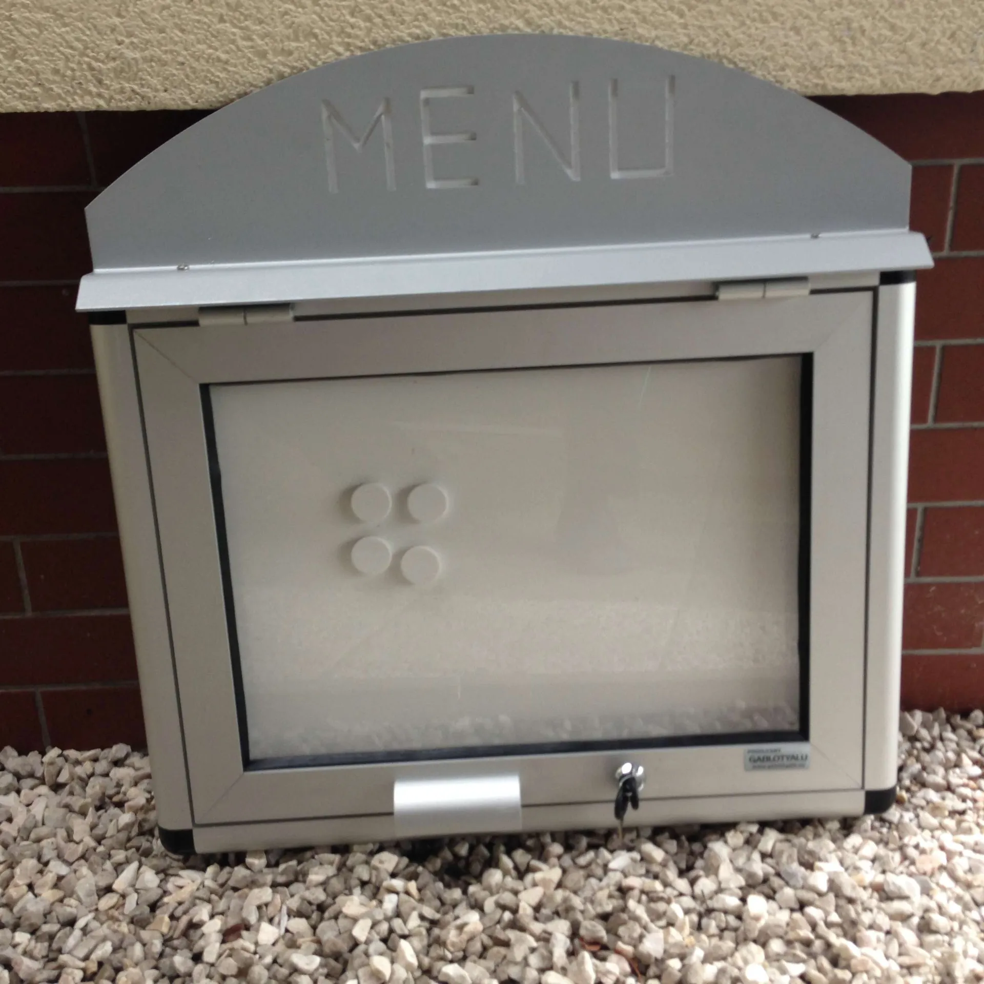 Menu Vitrine