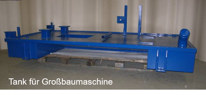 Tank für Großbaumaschine