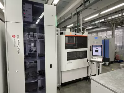 2x GF Cut P 550 mit Roboter Erowa