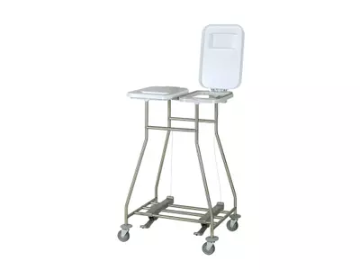 Trolley aus Edelstahl