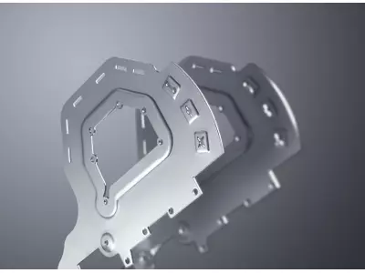 Blech mit Absatz und Näpfen