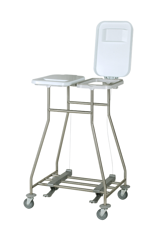 Trolley aus Edelstahl