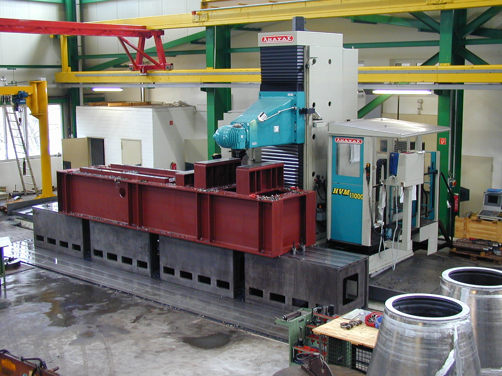Fahrständerfräsmaschine, Verfahrweg: x=10300, y= 1600 mm