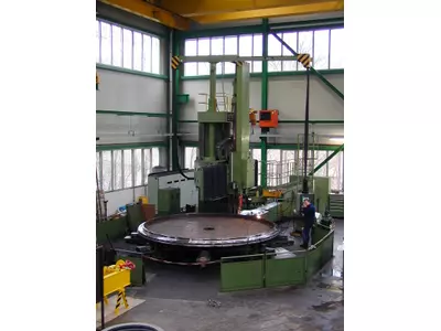 Karusselldrehmaschine, max. Ø 6300 mm, max. Höhe 2500 mm, max. Gewicht 50 to