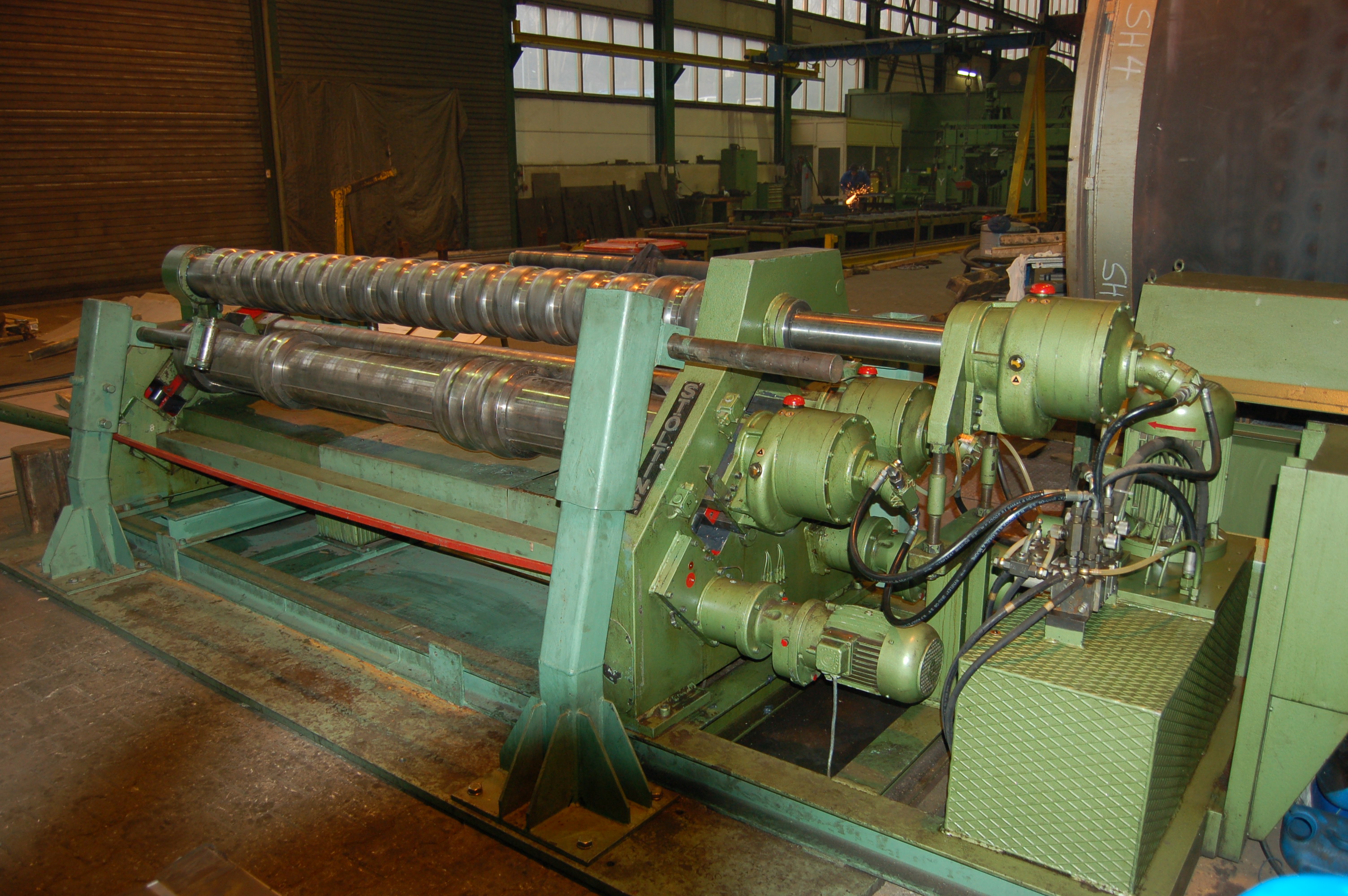 Dreiwalzen-Biegemaschine, max. Breite: 3050 mm, max. Biegestärke 16 mm
