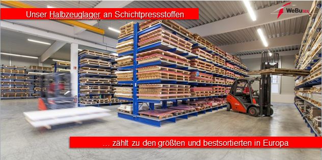 Lager mit Stapler