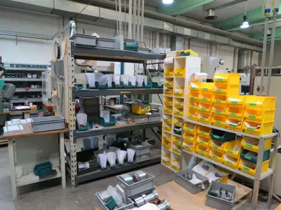 Parts waiting for milling