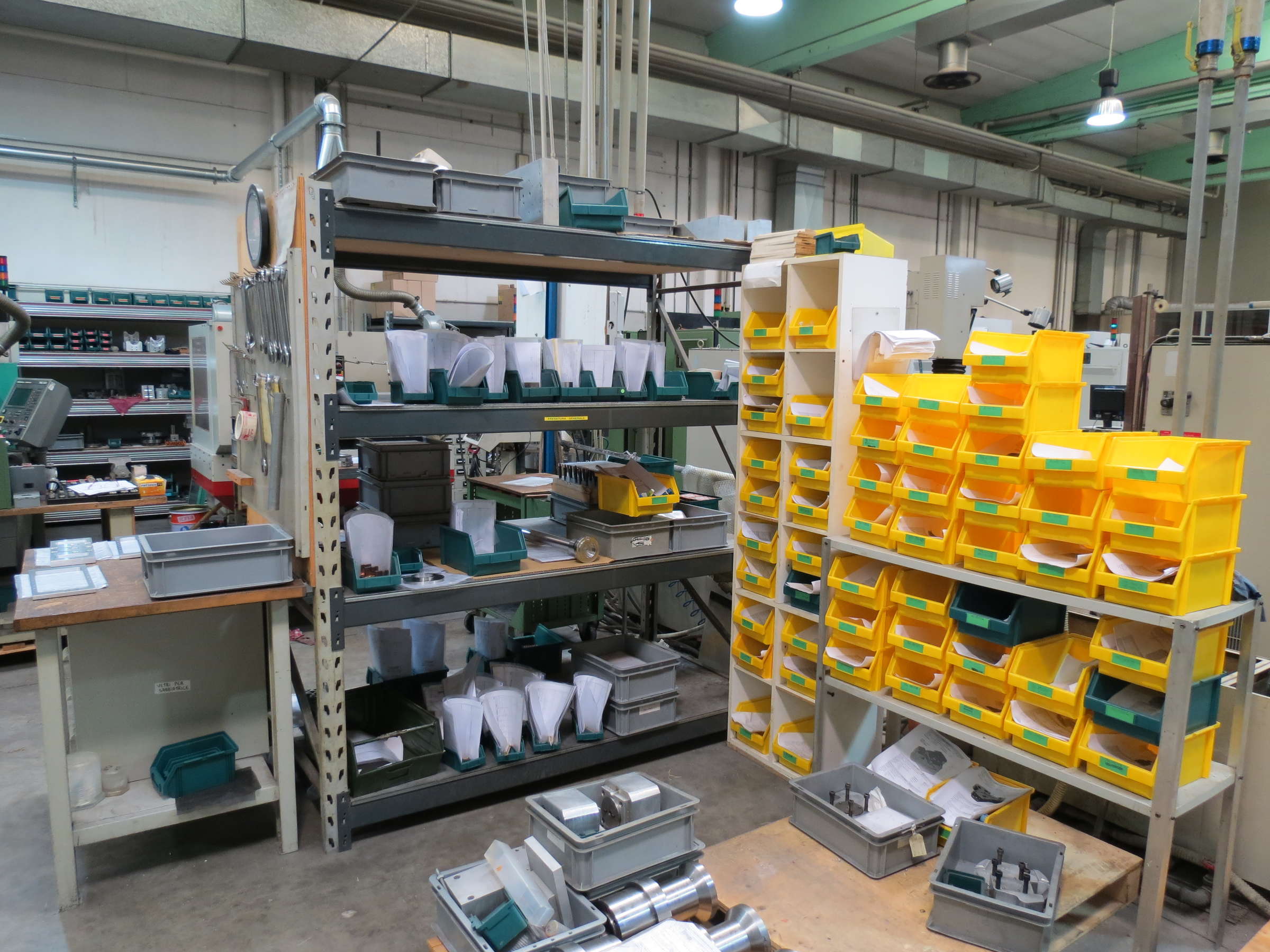 Parts waiting for milling