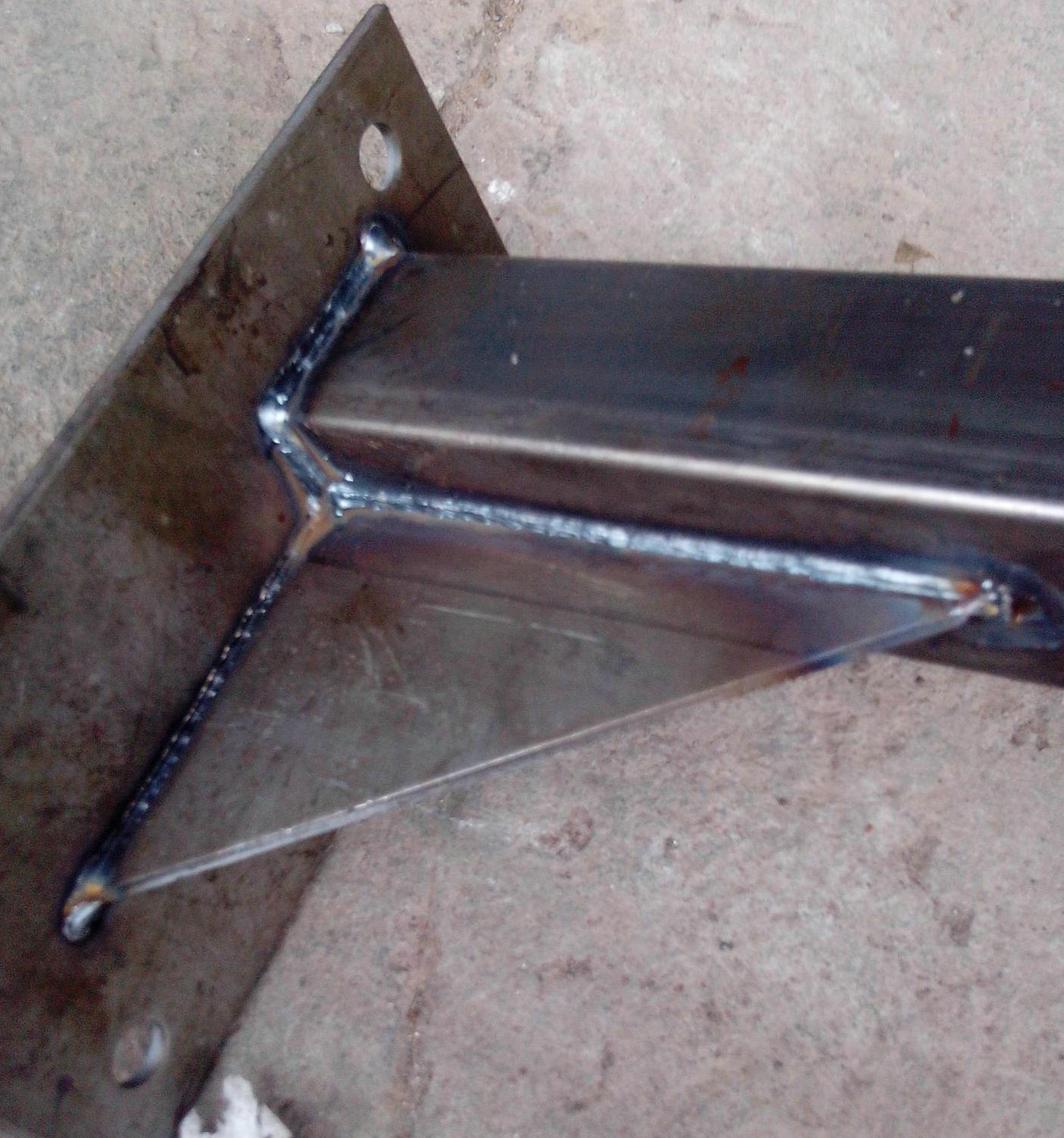 Welded construction parts