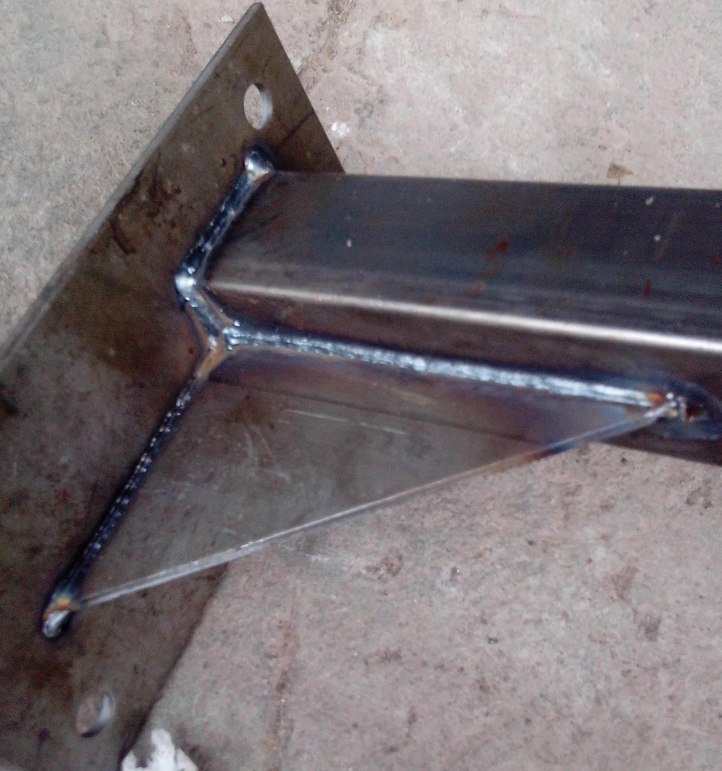 Welded construction parts