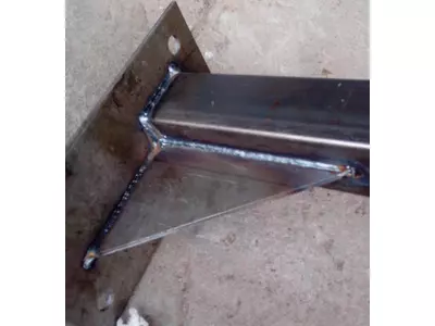 Welded construction parts