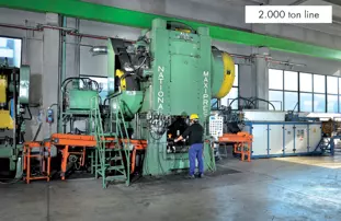 2000 Tons forging line