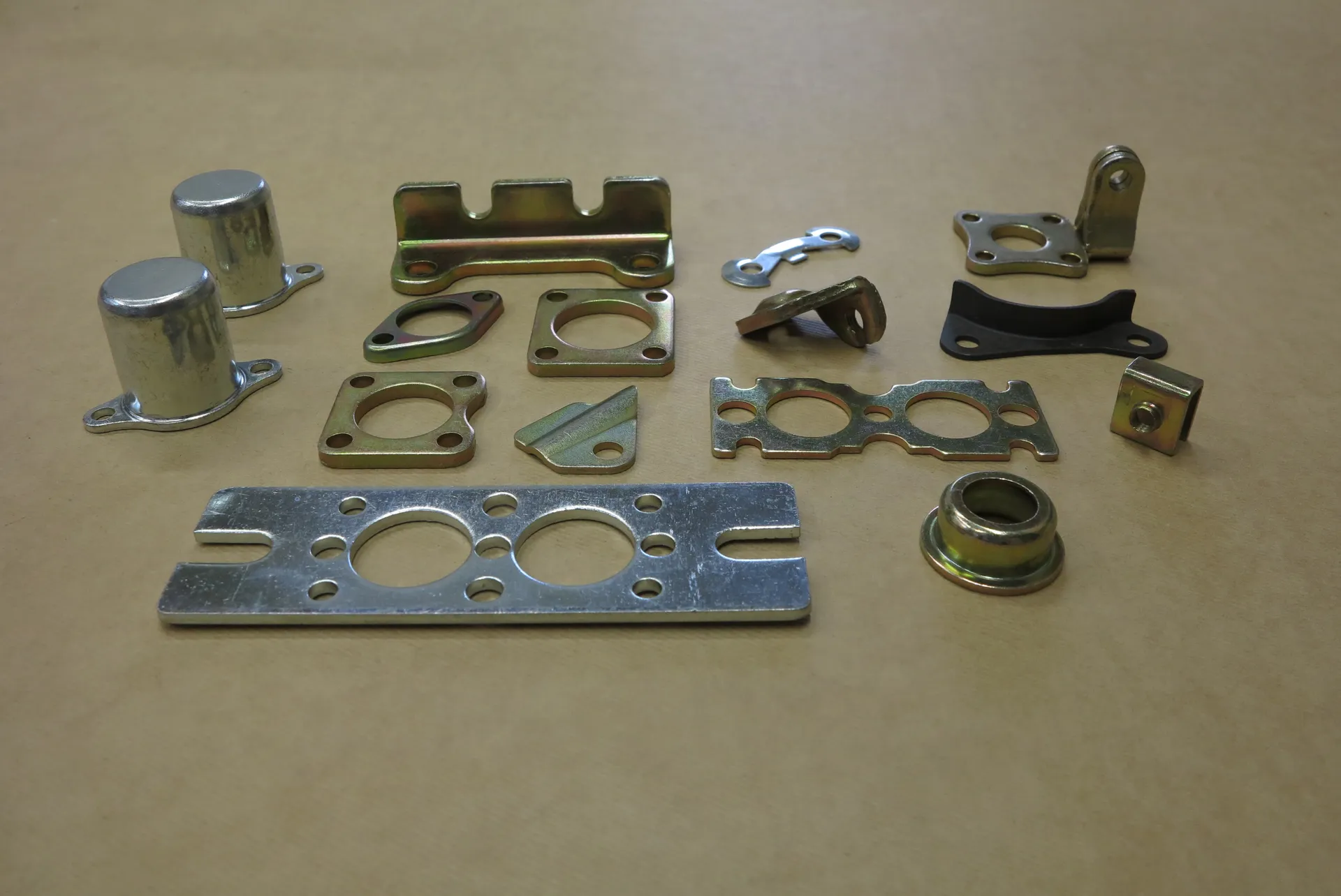Spring seat spacer, brackets, flanges