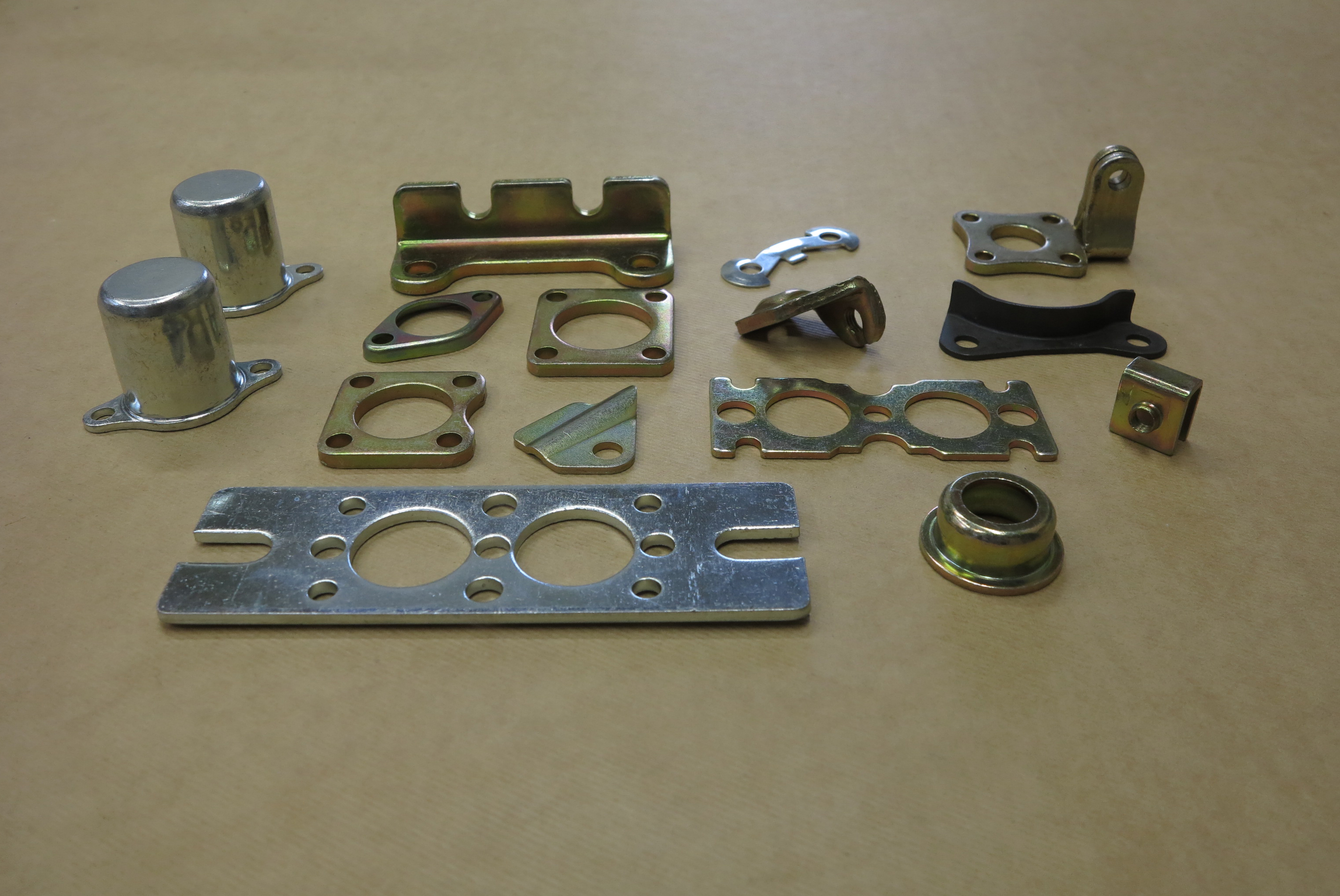 Spring seat spacer, brackets, flanges