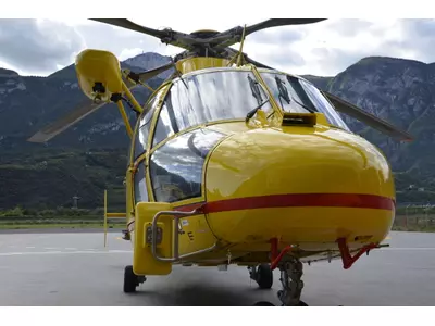 Helicopter external rear-view mirror 