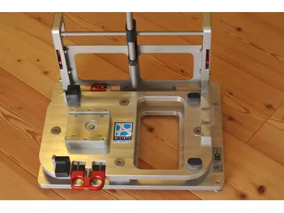 Defibrillator support installed on aircraft