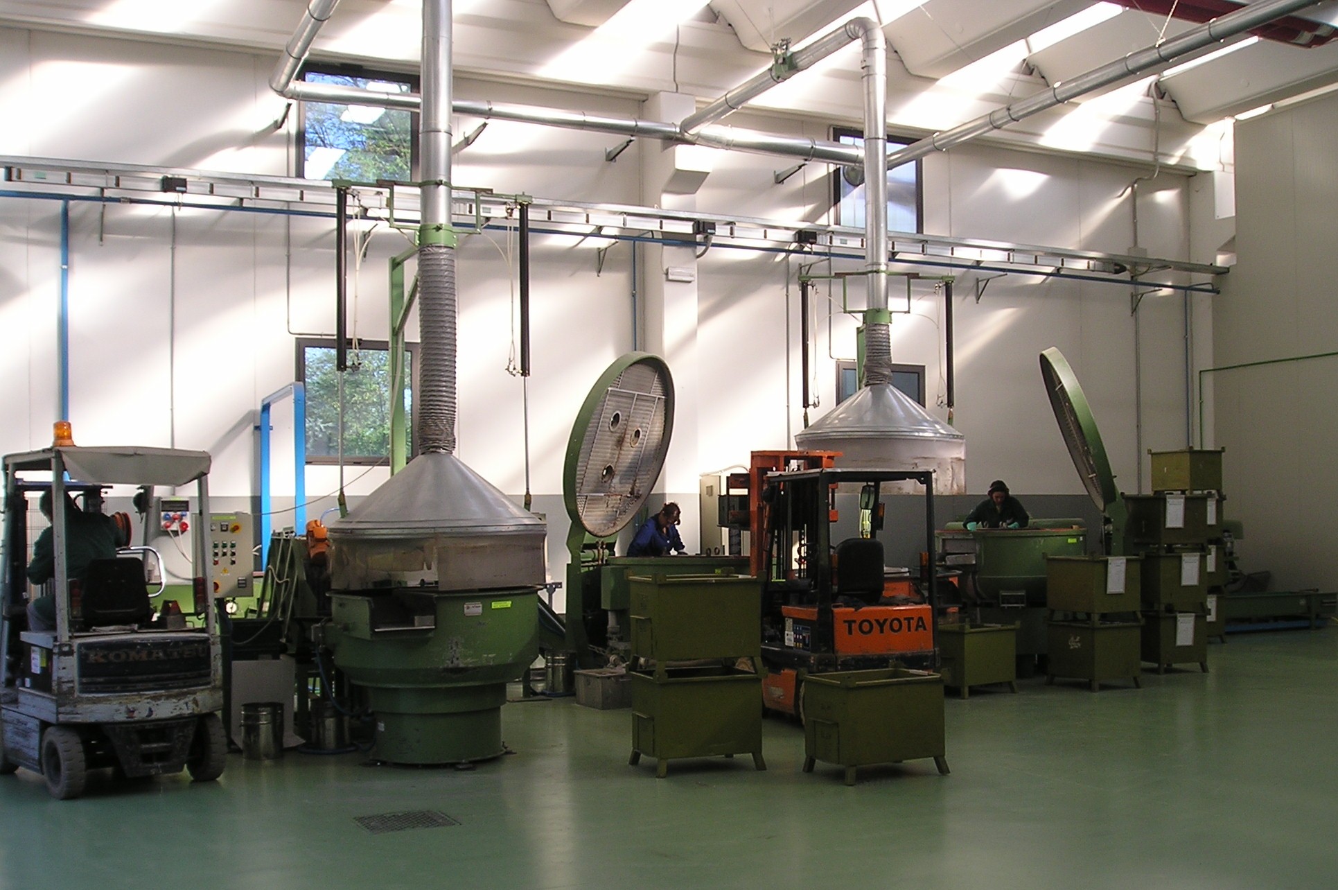 Rotary vibrators and dryers