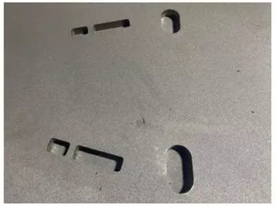 Brennzuschnitt - Löcher