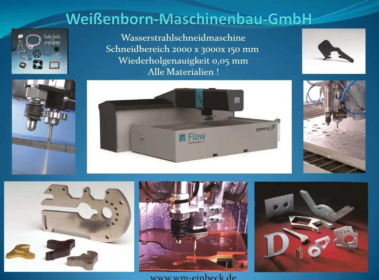 Unsere Wassertsrahlanlage