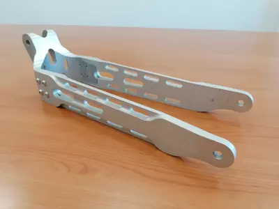 lower part of downhill bike frame