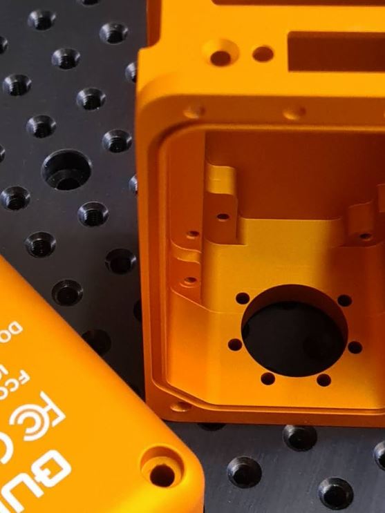 CNC machining and estetic anodizing