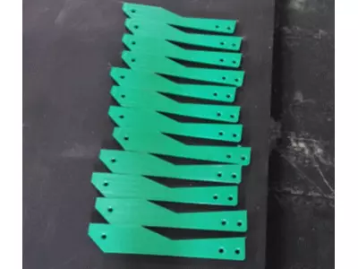 Plastic part for automotive industrial equipment