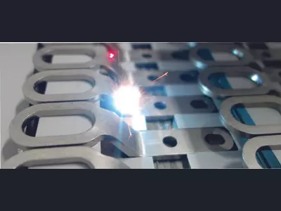 Blechbiegeteil laserbeschriften