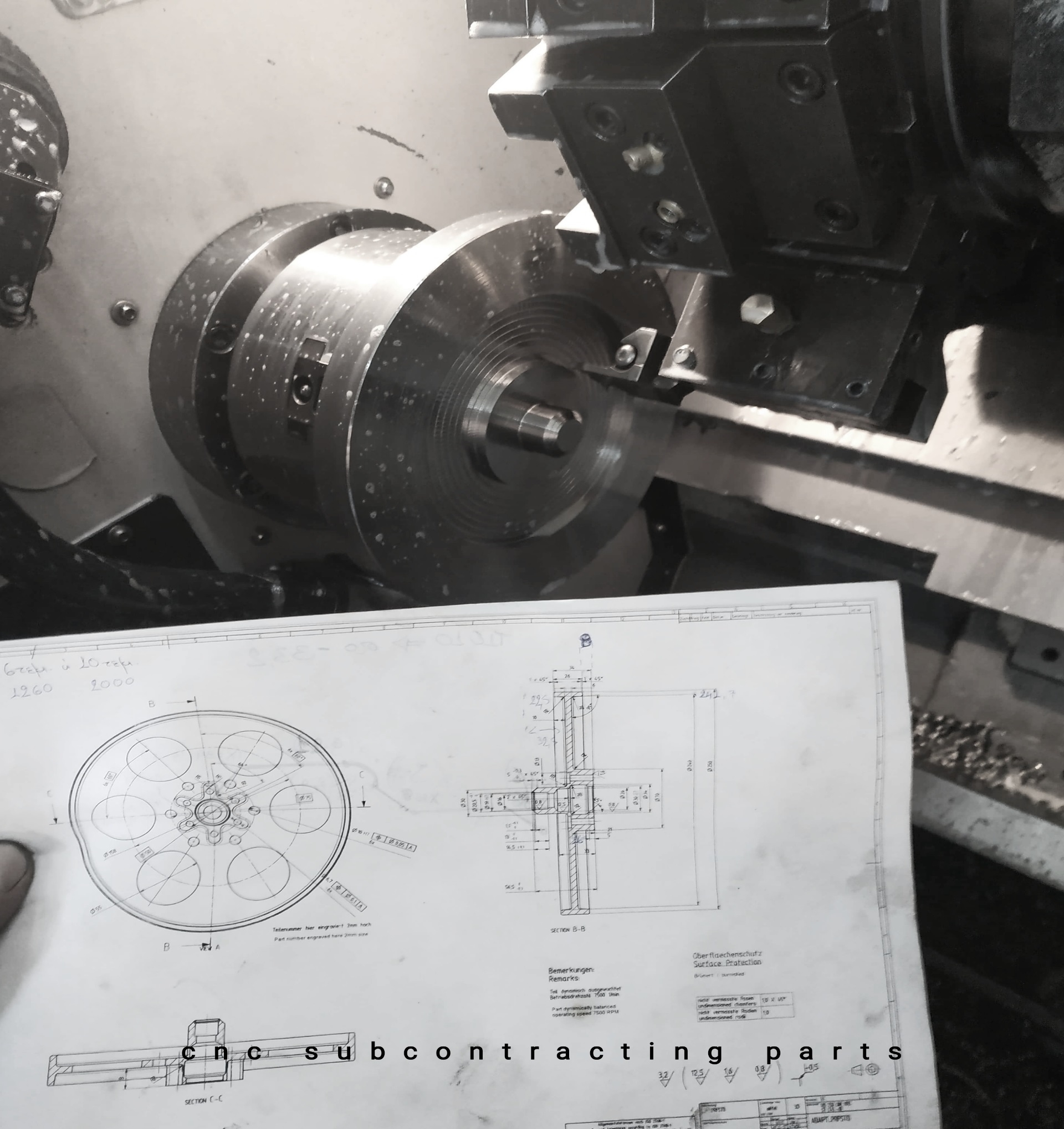 cnc subcontracting parts