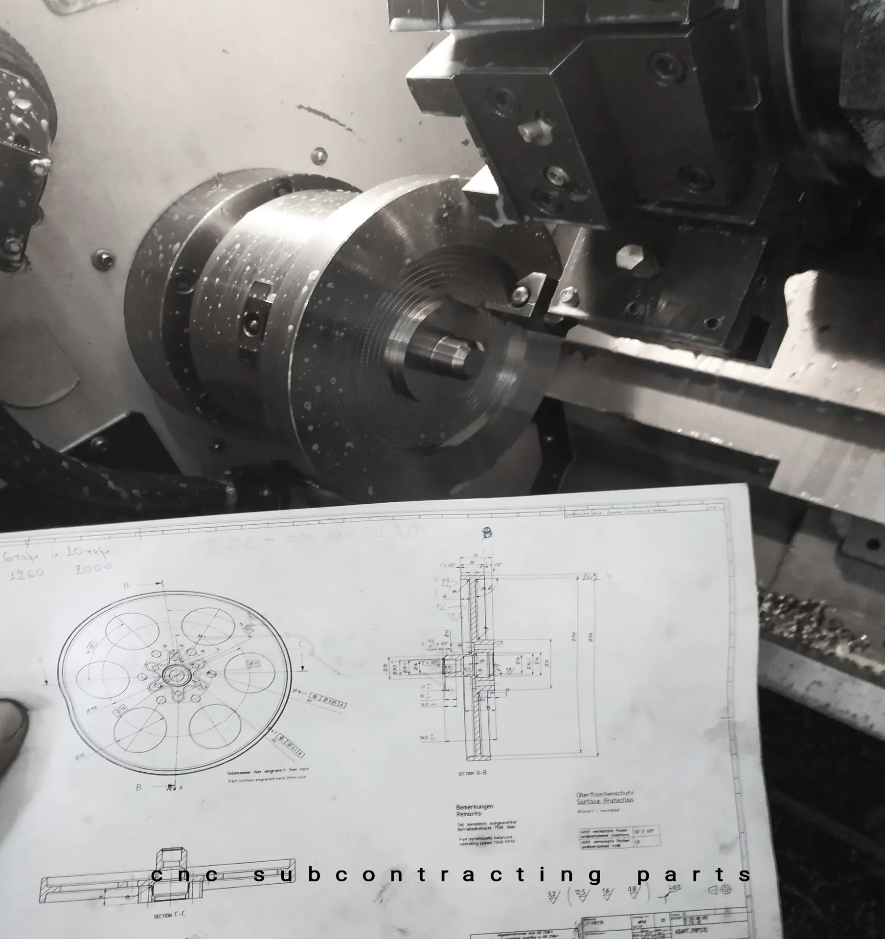 cnc subcontracting parts