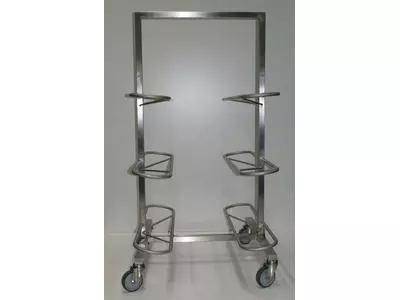 VA Edelstahl-Wagen mit Rohrbügeln