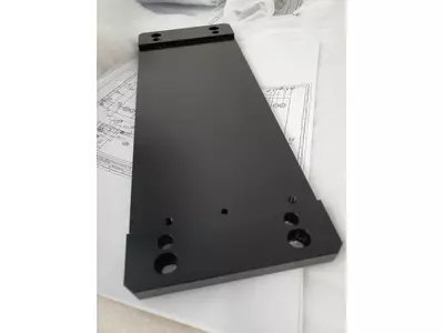 Aluminium Deckel Schwarz eloxiert