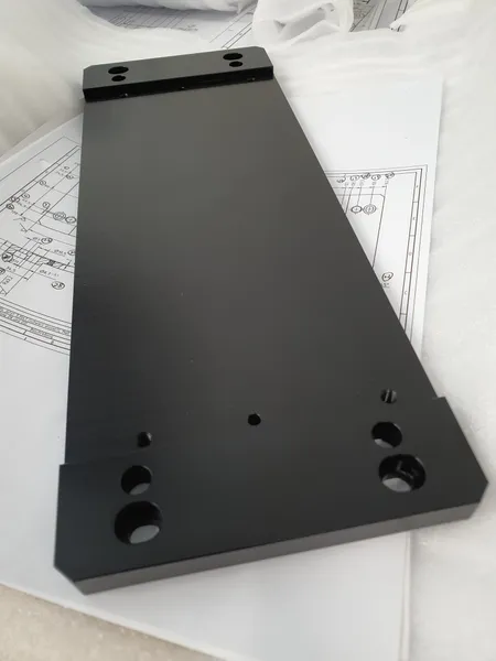 Aluminium Deckel Schwarz eloxiert