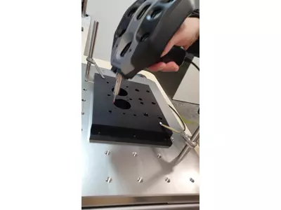 Aluminium Bodenplatte Schwarz eloxiert