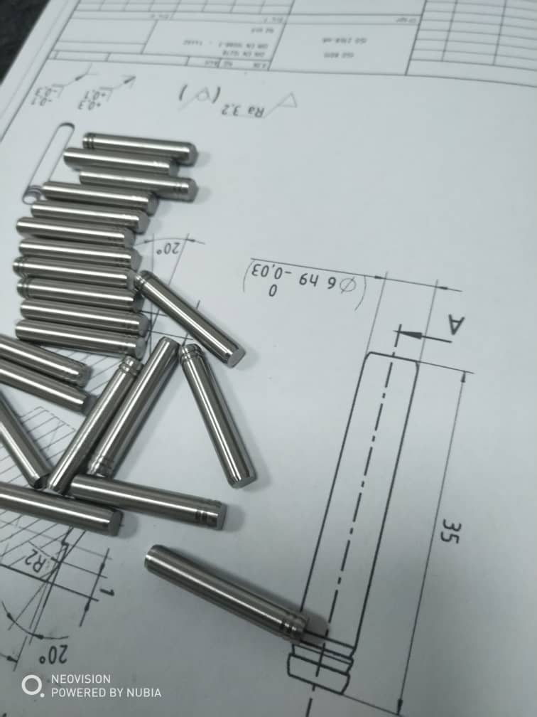 Edelstahlteile Bolzen Automatenteile