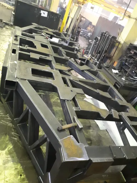 Steel construction for machinery industry