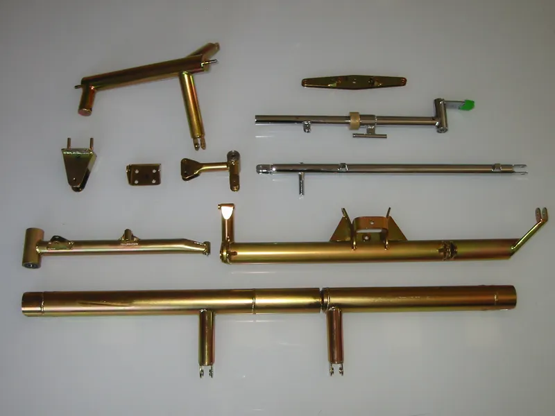 Metal parts for gliders