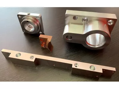 Aluminium and copper parts