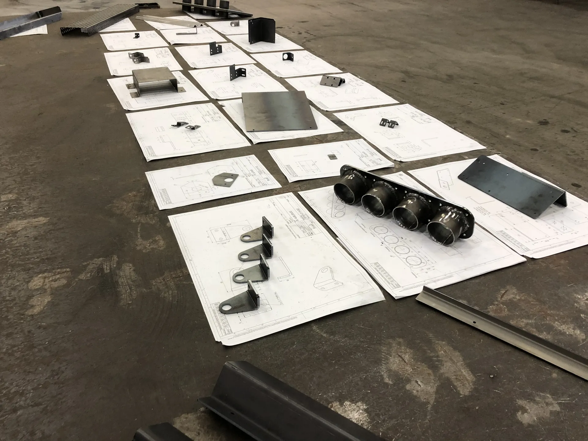 Lasercut parts + bended