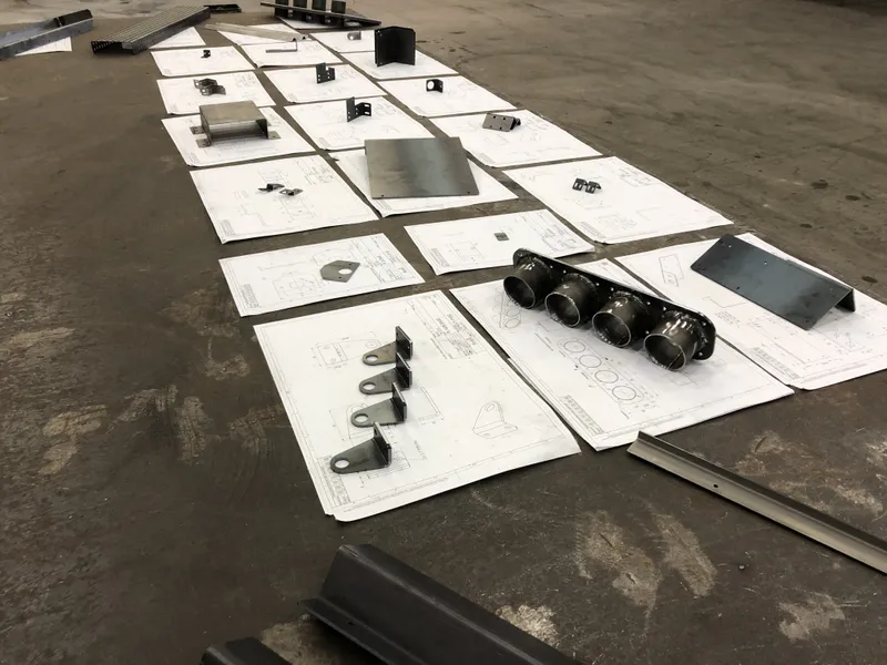 Lasercut parts + bended