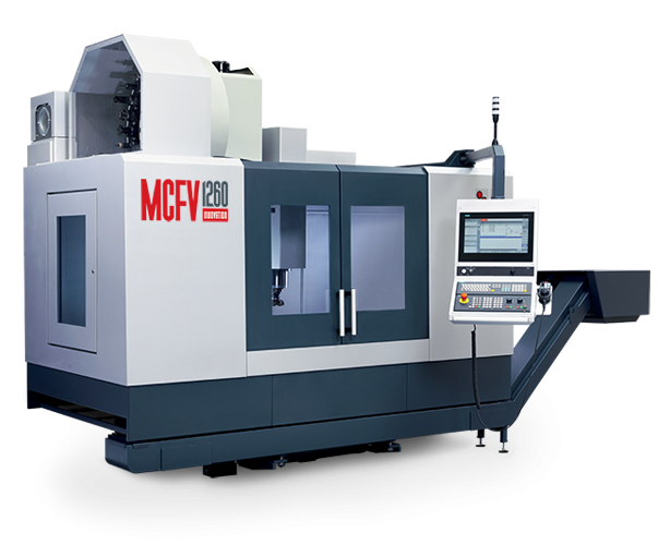 4osy- 2x MCFV 1270 CNC + Otočný stůl Nikken 320
