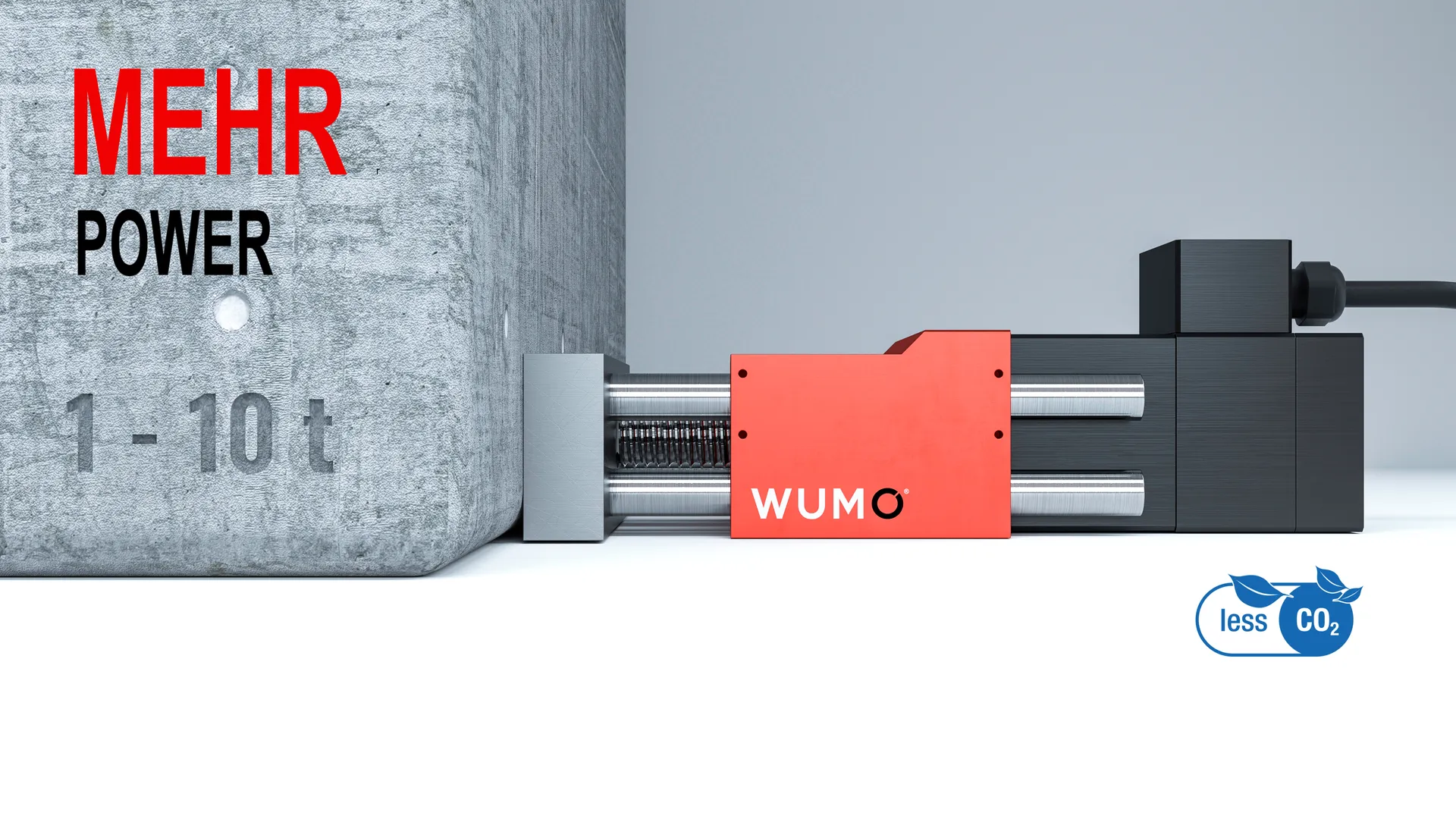 WUMO E-Schieber, ein Ersatz für hydraulische Schieber / Blockzylinder