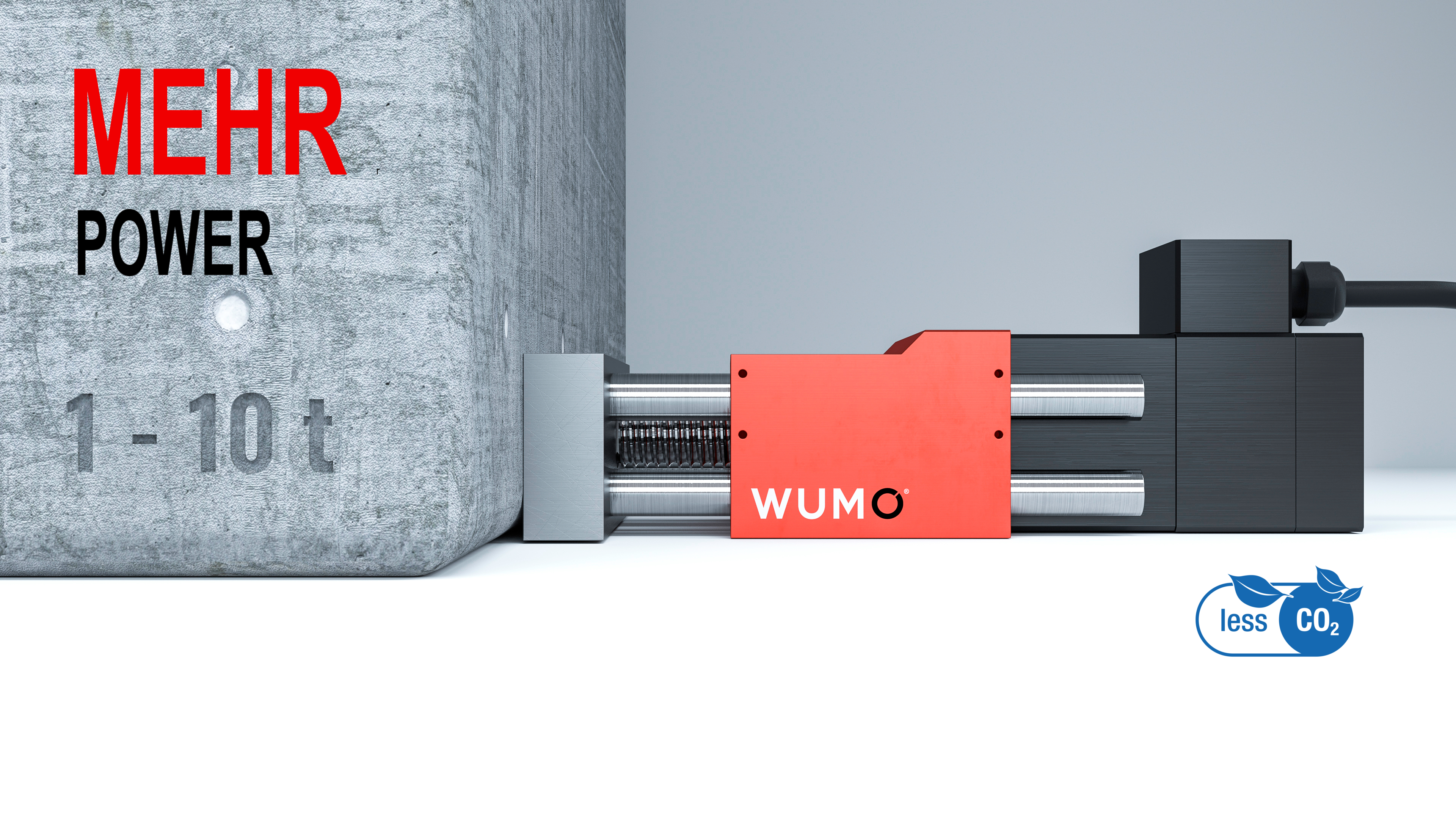 WUMO E-Schieber, ein Ersatz für hydraulische Schieber / Blockzylinder