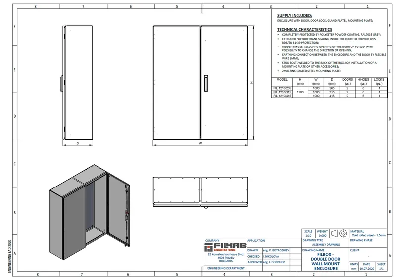 Enclosure Double Door