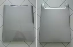 Front panel pre-painted