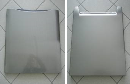 Front panel pre-painted