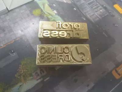 Brass stamp